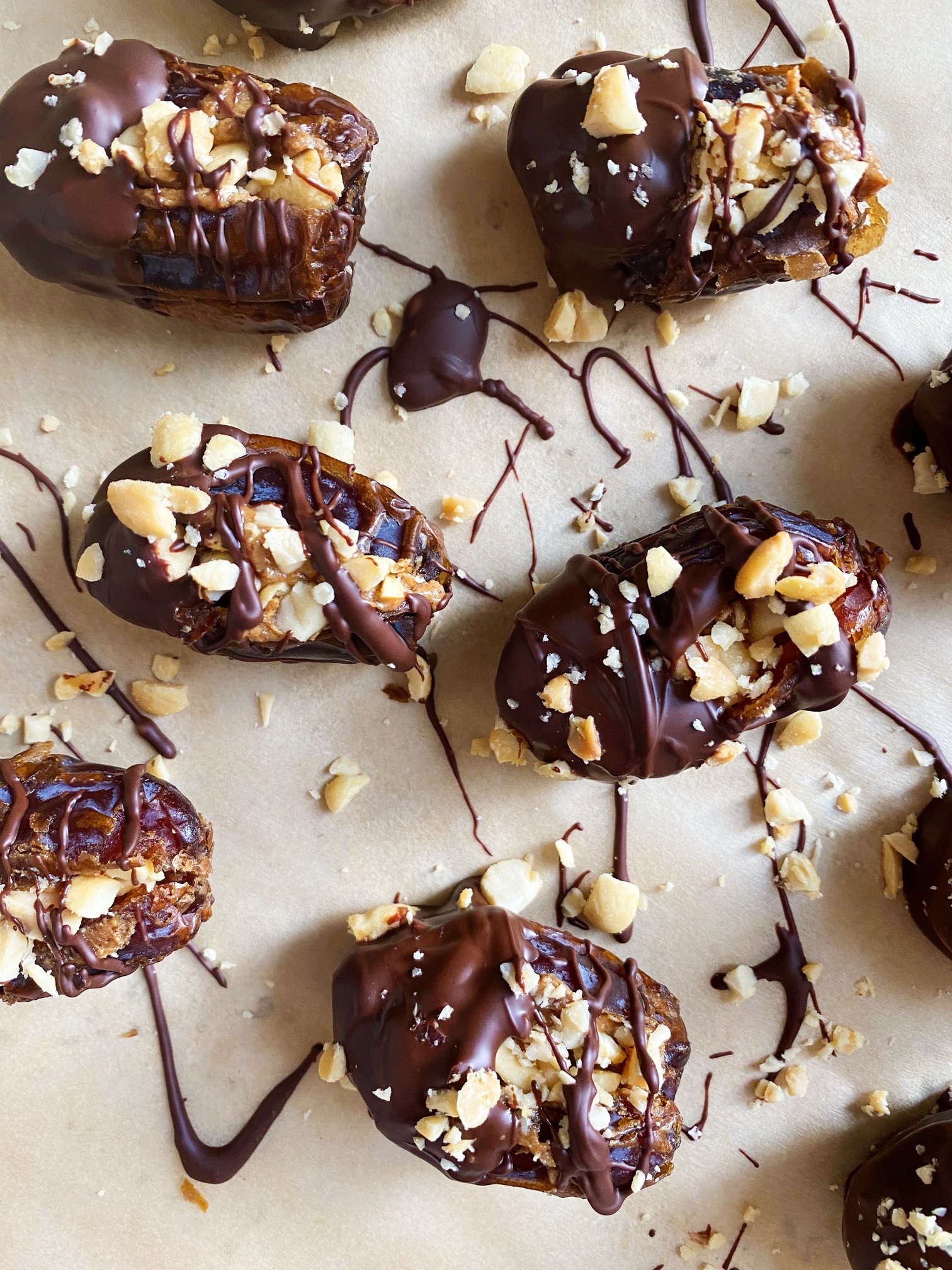 Download Recipe:Snickers Stuffed Dates